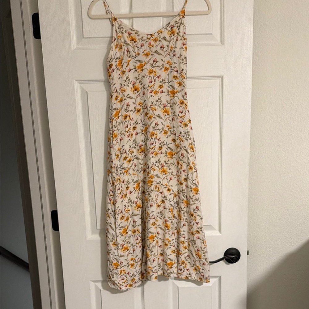 Saltwater LUXE Cream Floral Midi Dress